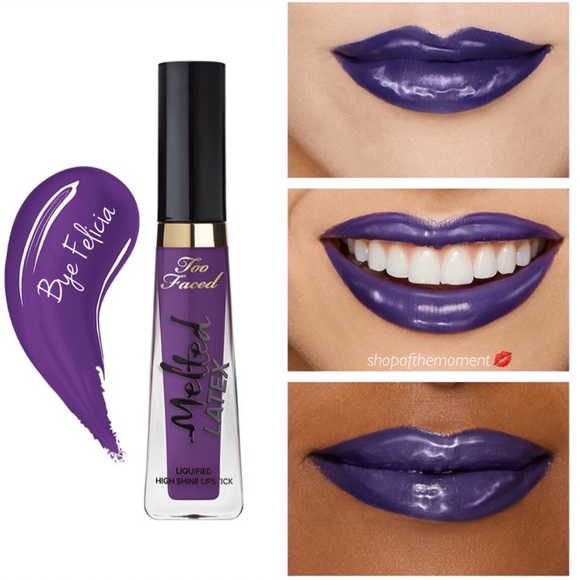new Too Faced โป Melt Latex Lip Color โป Bye Felicia - Picture 4 of 12